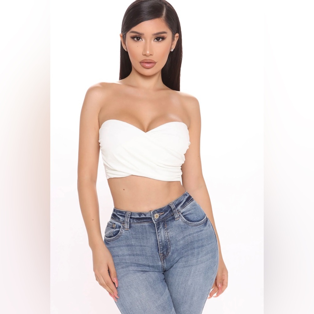 Fashion Nova: We're Meant To Be Tube Top - Black and White available